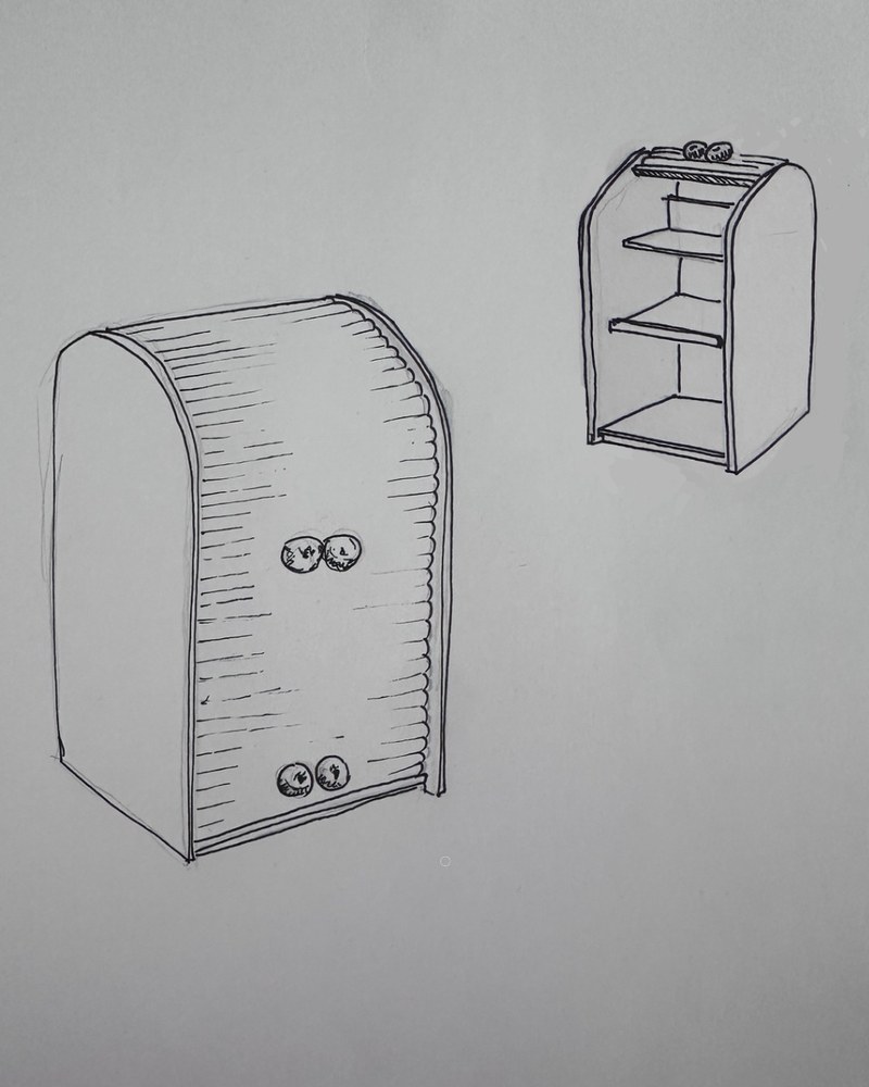 Pastoe piece, hand drawing