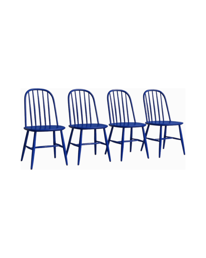 Spindle chairs, set of four